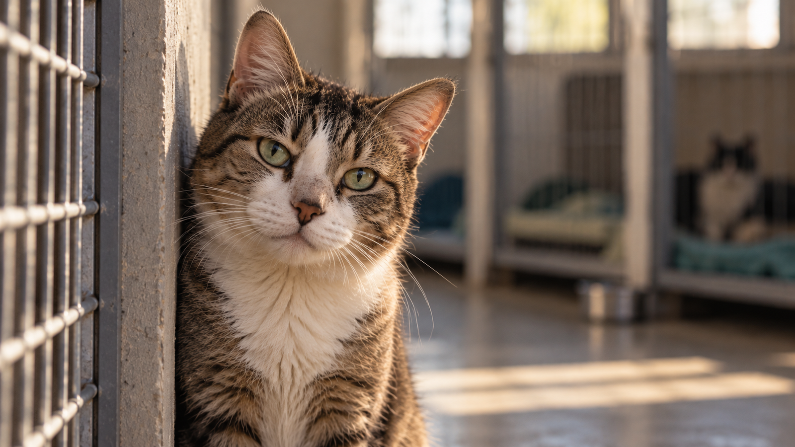 Chat FIV+ illustrant les idées reçues sur le FIV